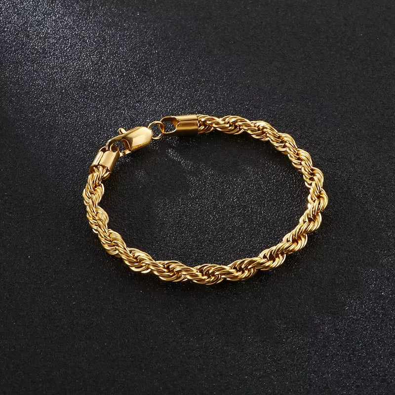 14K Rope Chain Bracelet