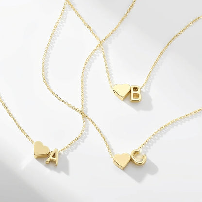 Adori Heart Initial Necklace