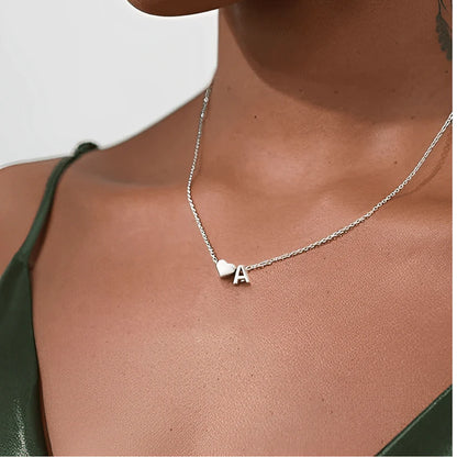 Adori Heart Initial Necklace
