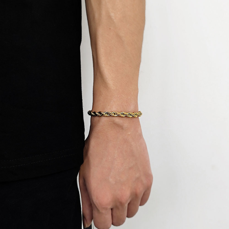 14K Rope Chain Bracelet